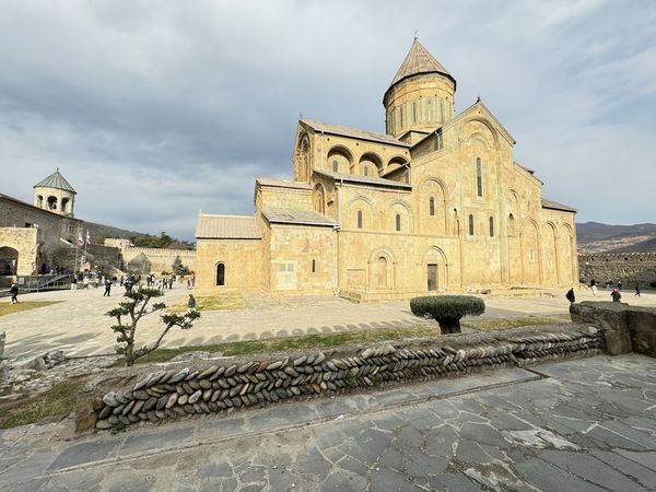 Facade of Svetitskhoveli Cathedral in Mtskheta