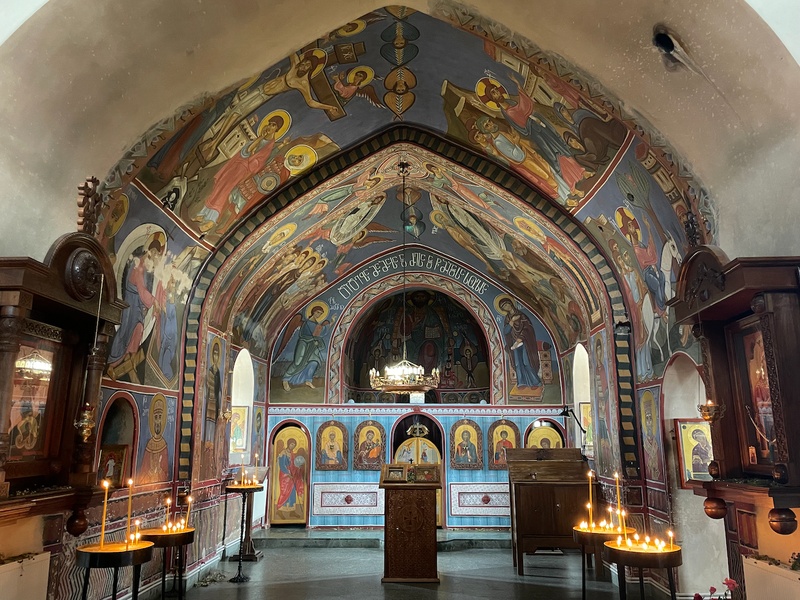 Frescoes inside Kojori church