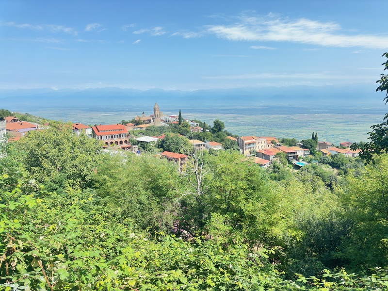 Signaghi — panoramic view of the city and Alazani Valley