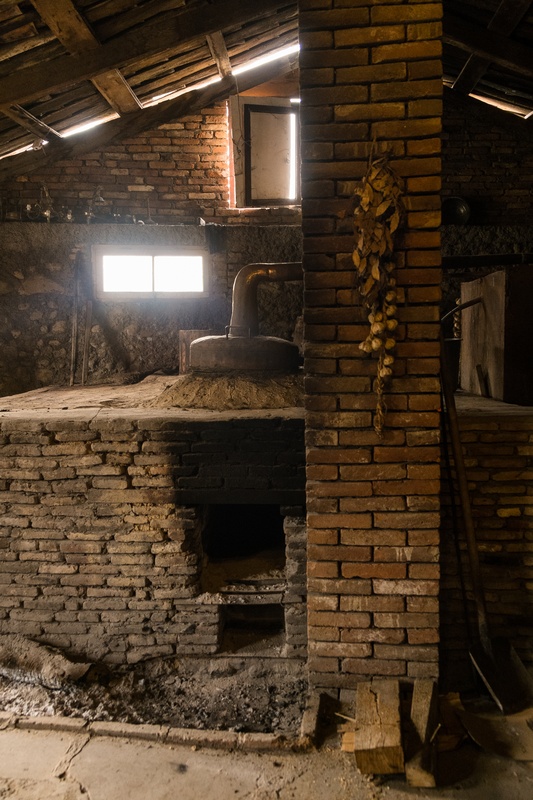 Traditional chacha distillery