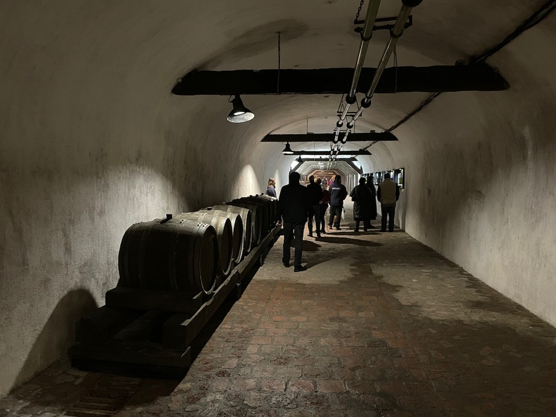 Barrels inside Khareba tunnel