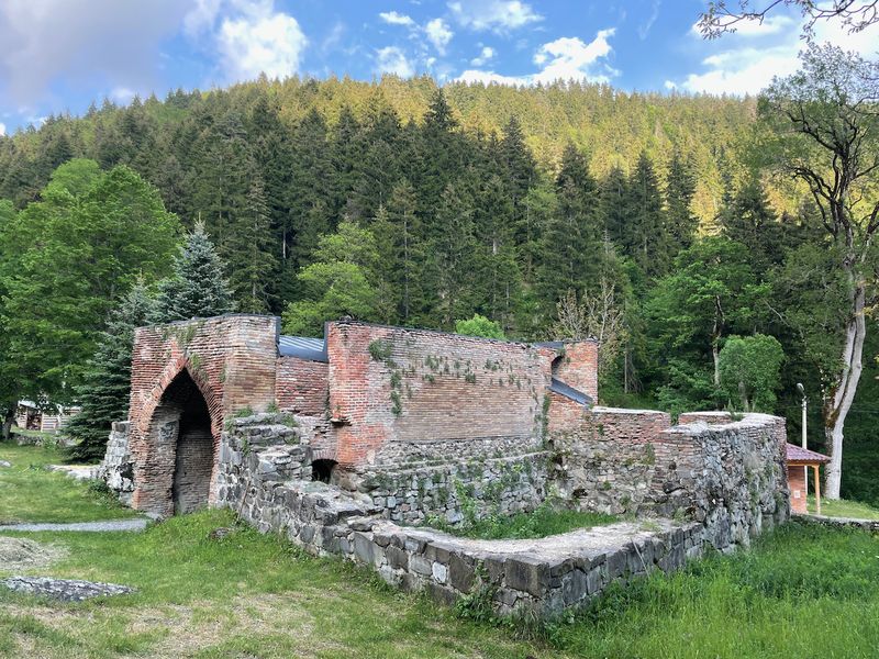 Ruins of an ancient brick monastery